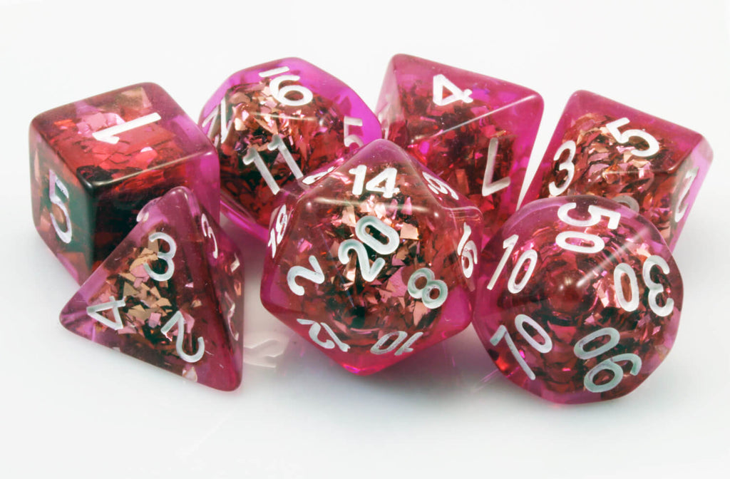 Awesome D&D Dice Magenta