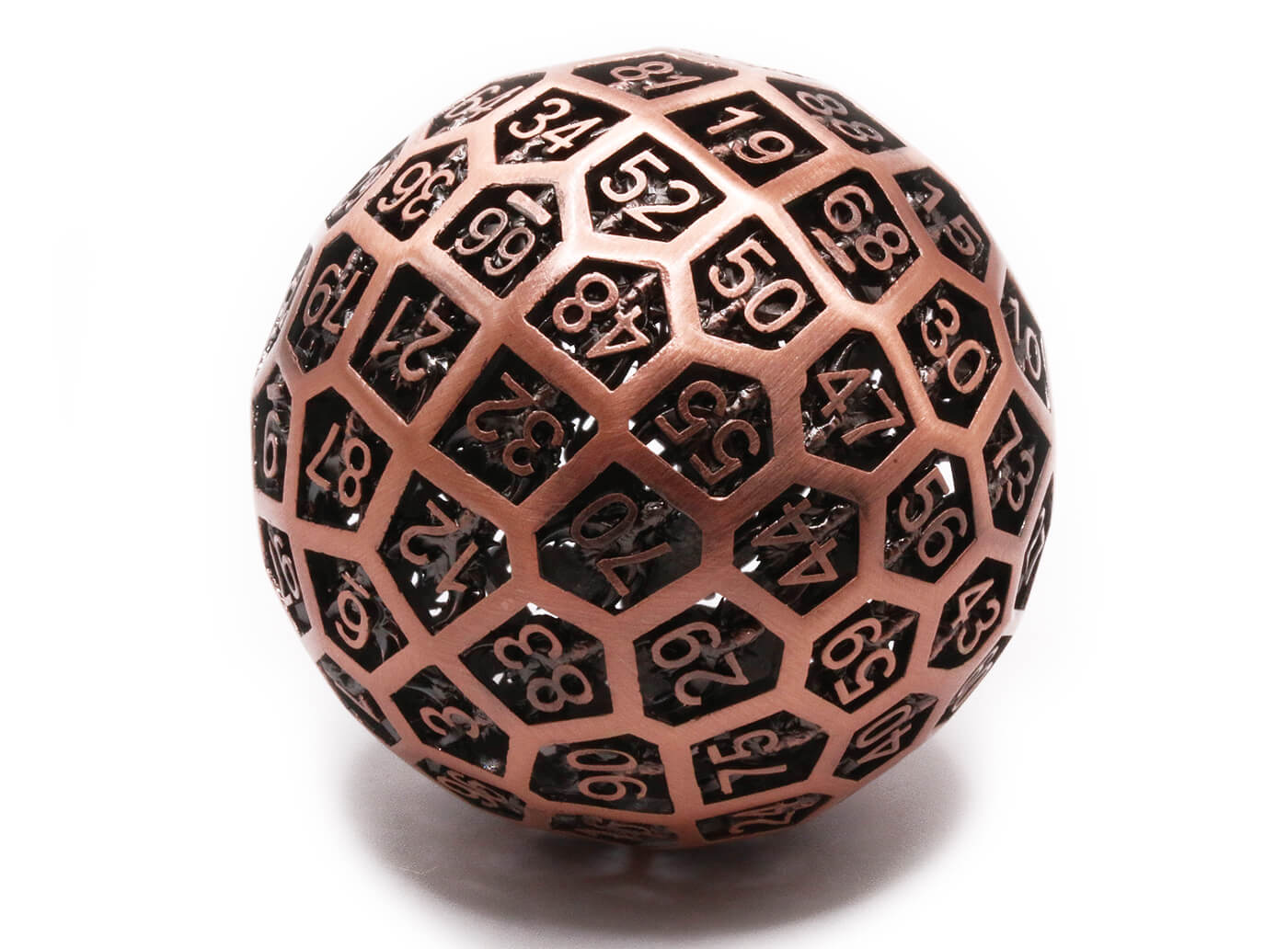 d100 metal dice