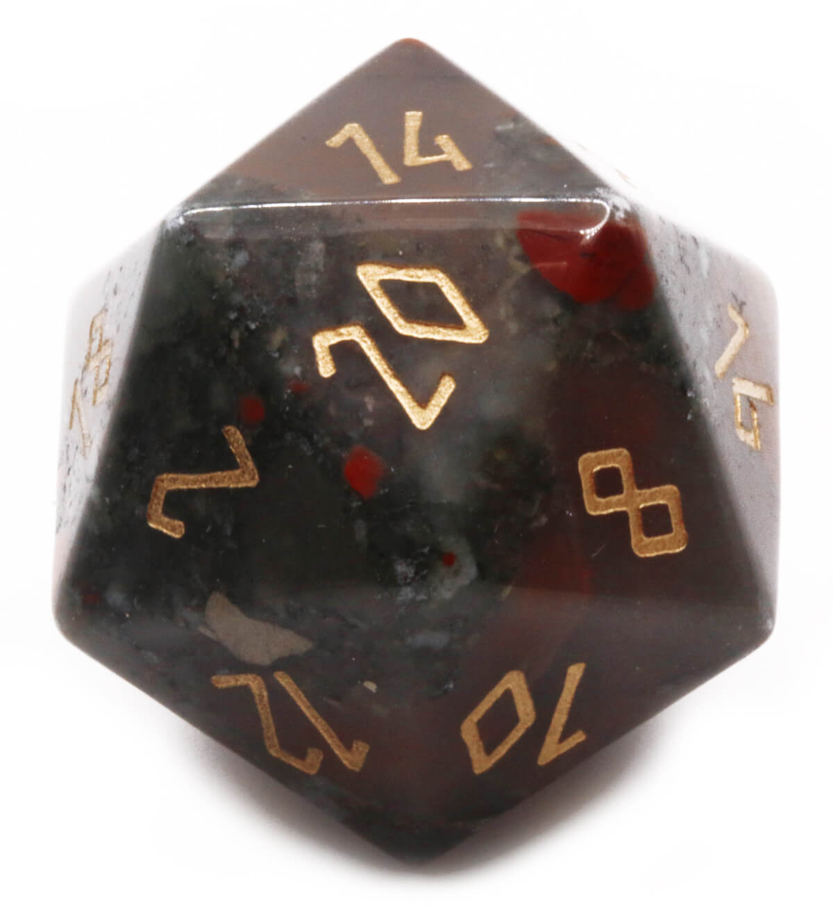 Bloodstone d20 dice