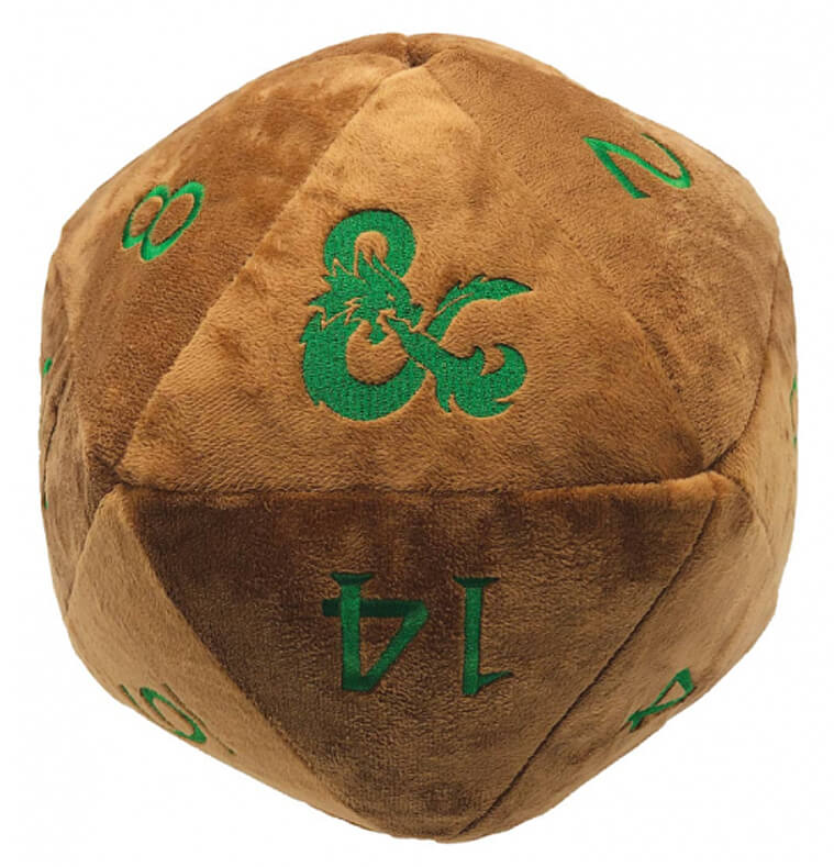 Dungeons And Dragons Jumbo Plush D20 - Copper and Green