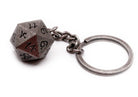 DnD Keychain Antique Silver Metal