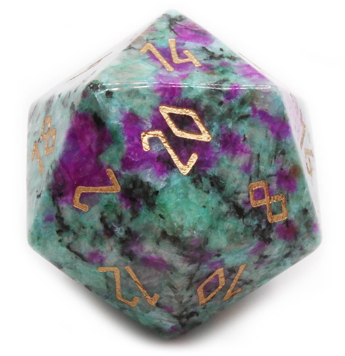 Ruby Zoisite Gemstone Dice