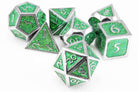 Metal Dice Enamel Sparkle Green 2