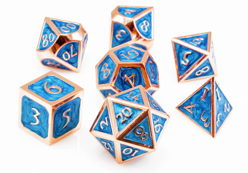 Maelstrom Blue and Copper dice