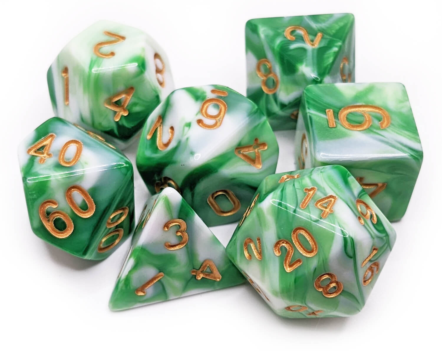 DnD Dice Farseer Green