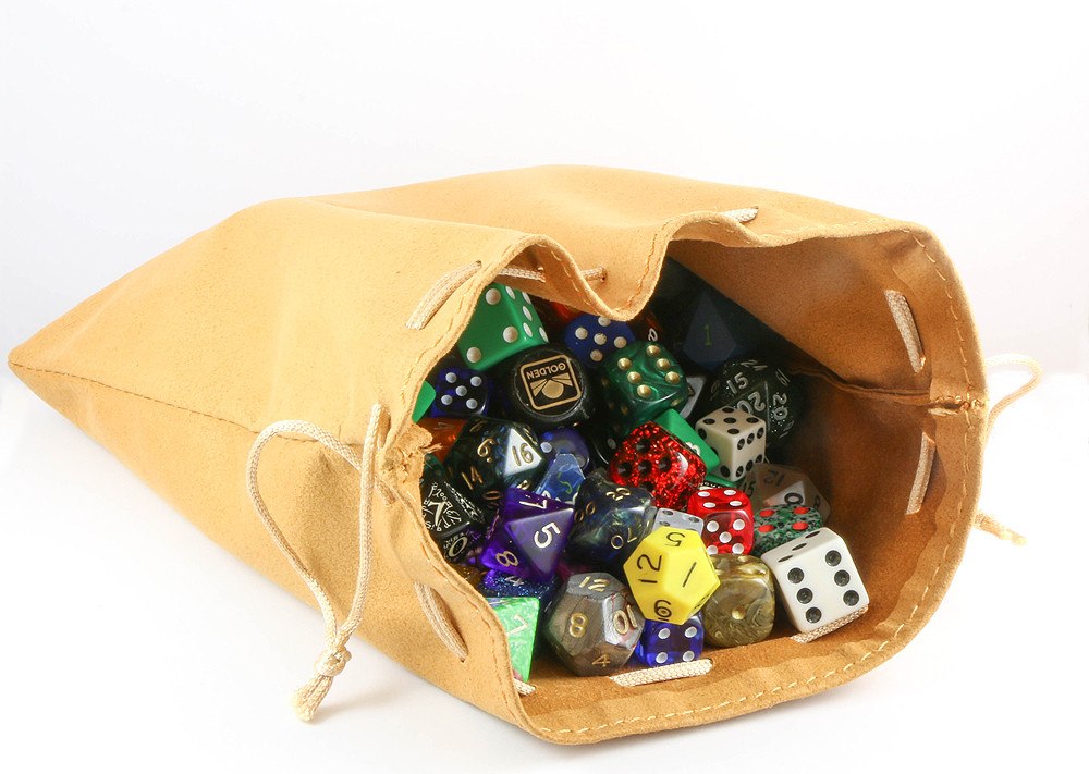 big leather dice bag