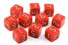 Digital d6 dice red