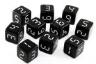 Digital d6 dice black