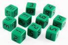 Digital d6 dice green