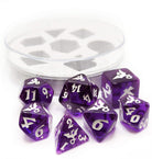 Dragon Icon dice gemstone amytheyst for ttrpg games