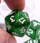 glitter d20 green for dnd like games