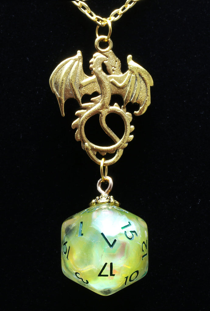 Crystal Dragon Key Dragon Necklace Dungeons and Dragons 