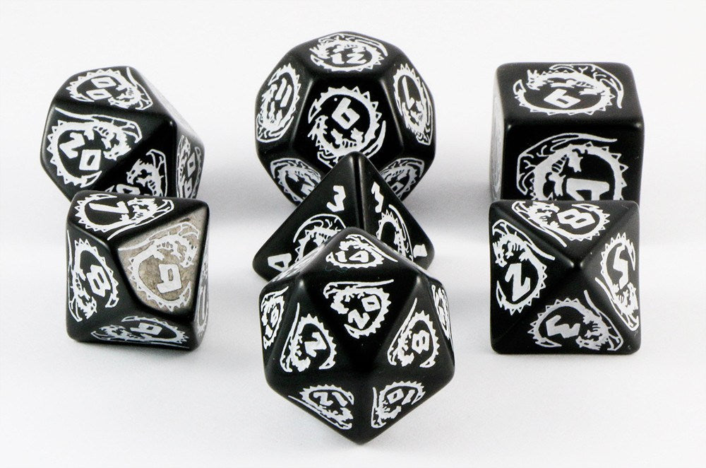 dragon dice black white