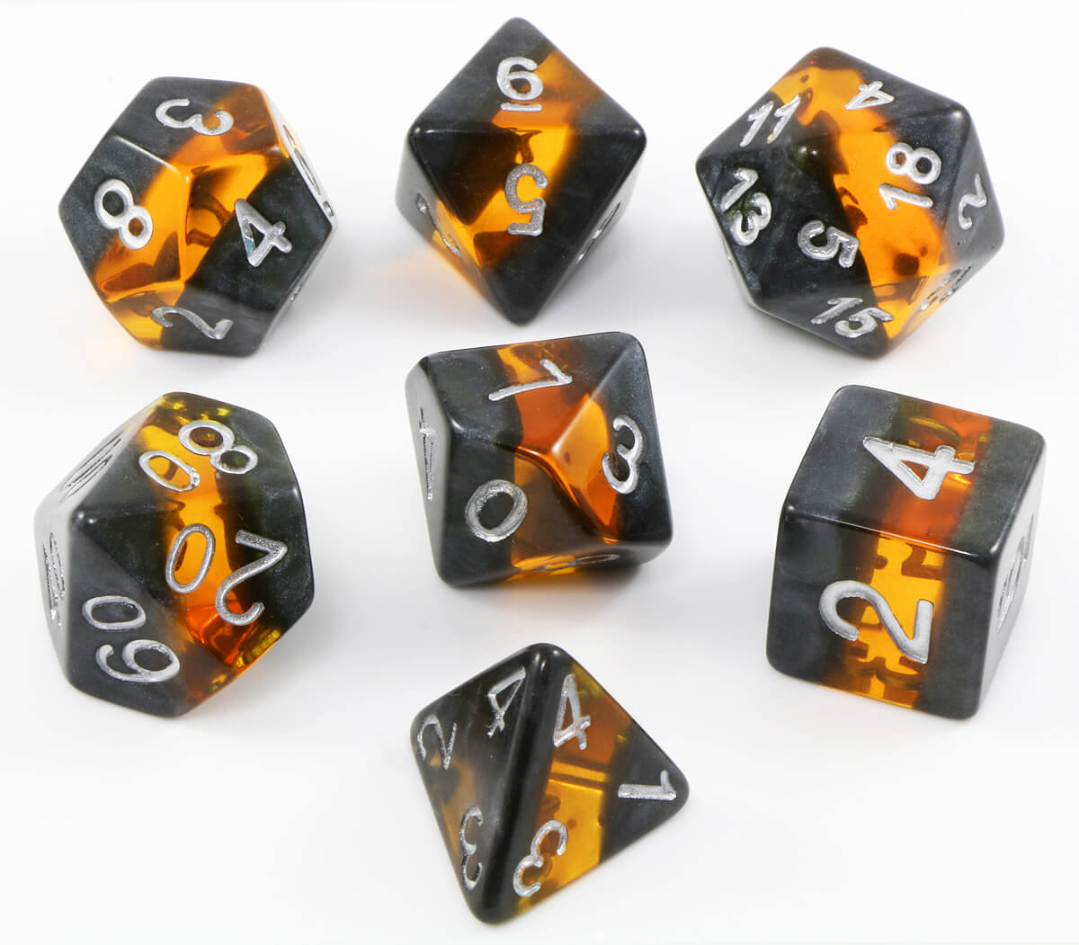 D&D Dice Elfstone Amber