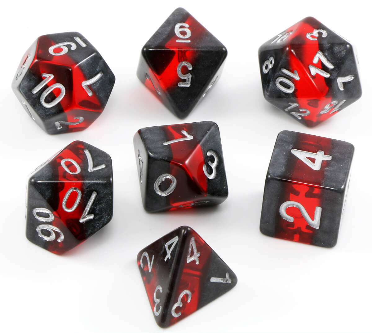 D&D Dice Elfstone Ruby