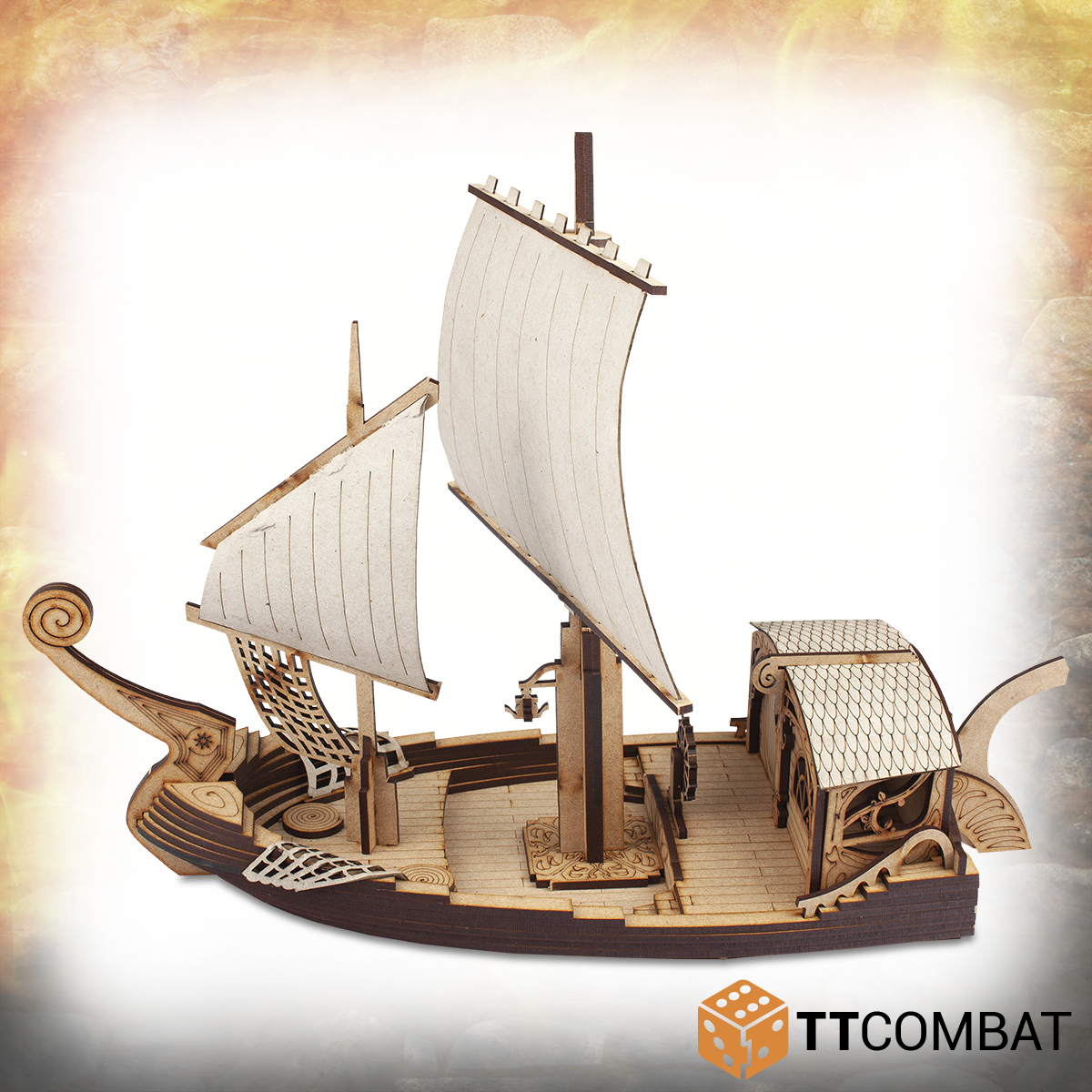 TTRPG Terrain Elven Ship 2