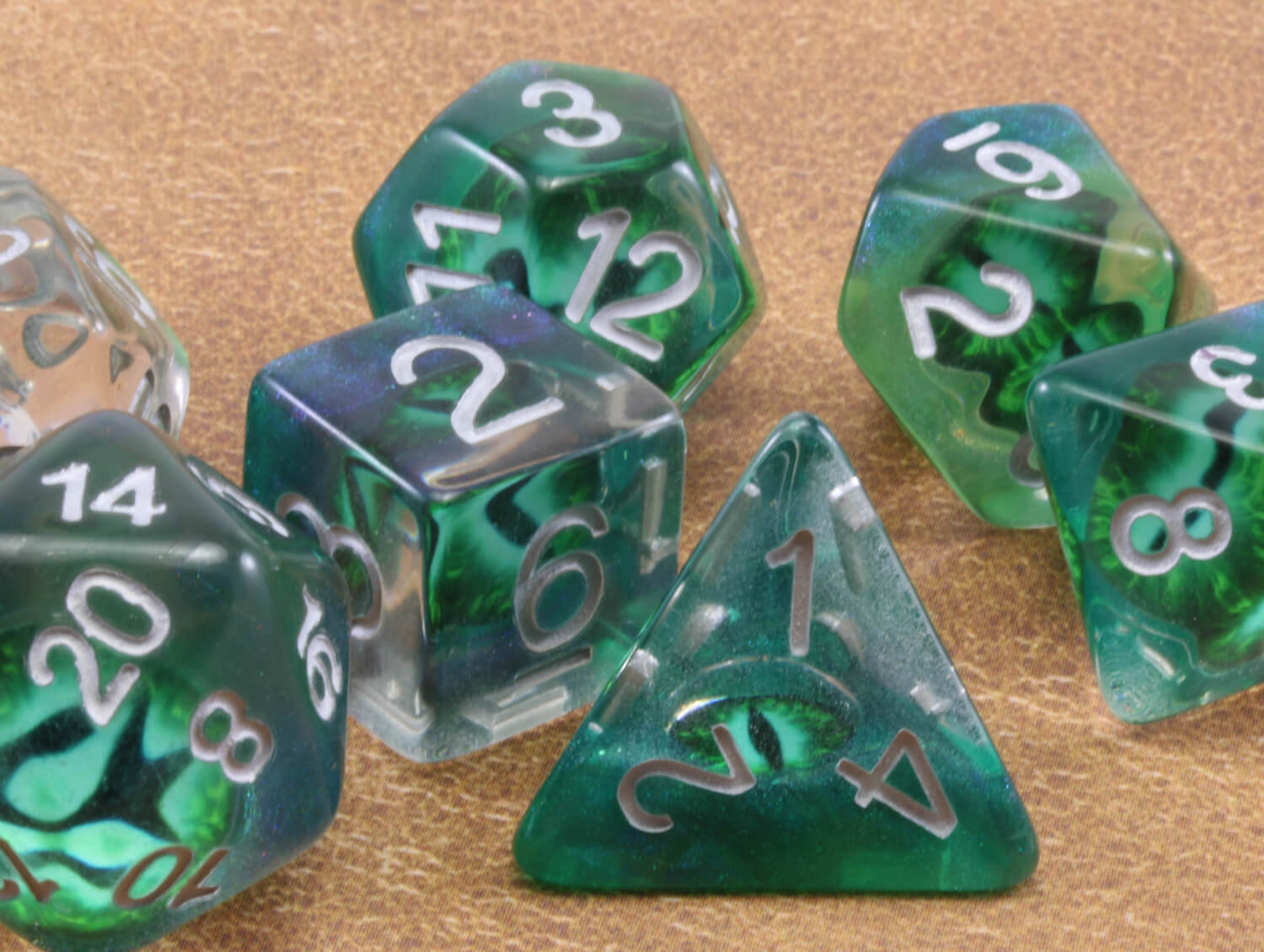 Eye Beast Dice Emerald