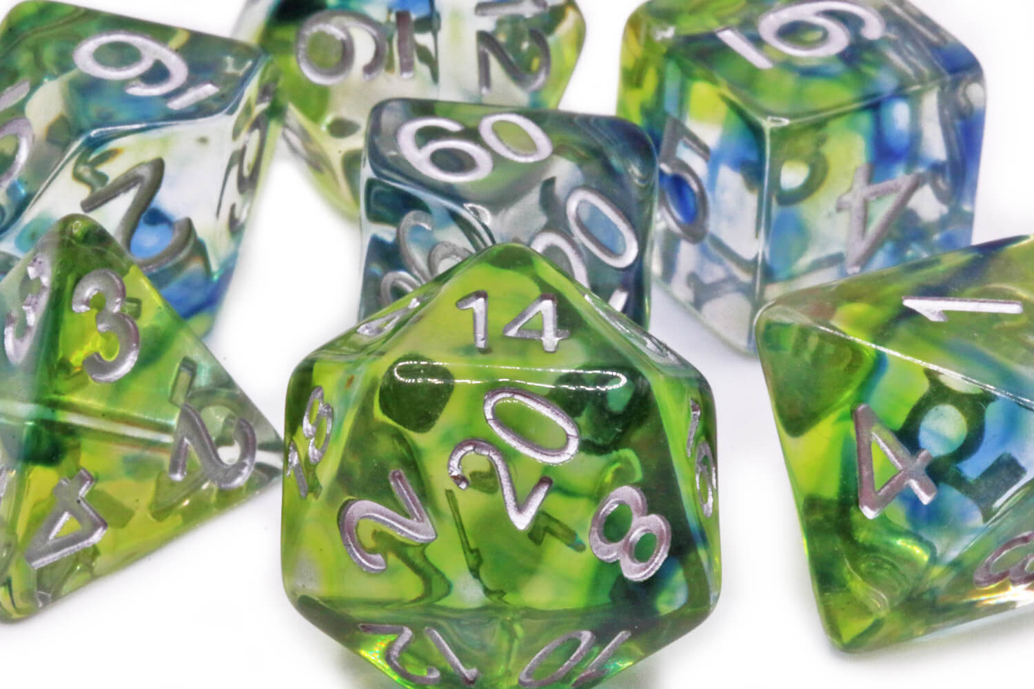 Flareburst Dice Blue Green