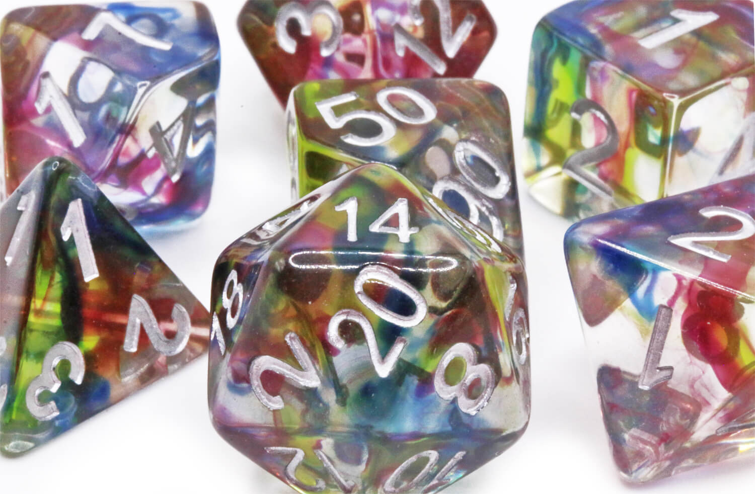 Flareburst Blue Purple Dice