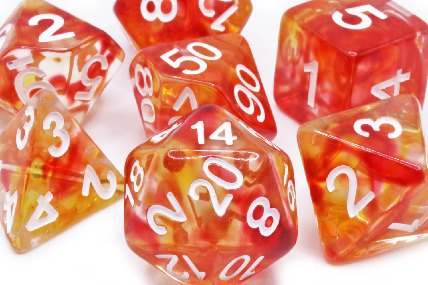 Flareburst Dice Red Yellow