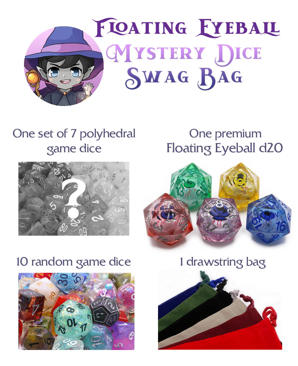 Mystery Dice Floating Eyeball