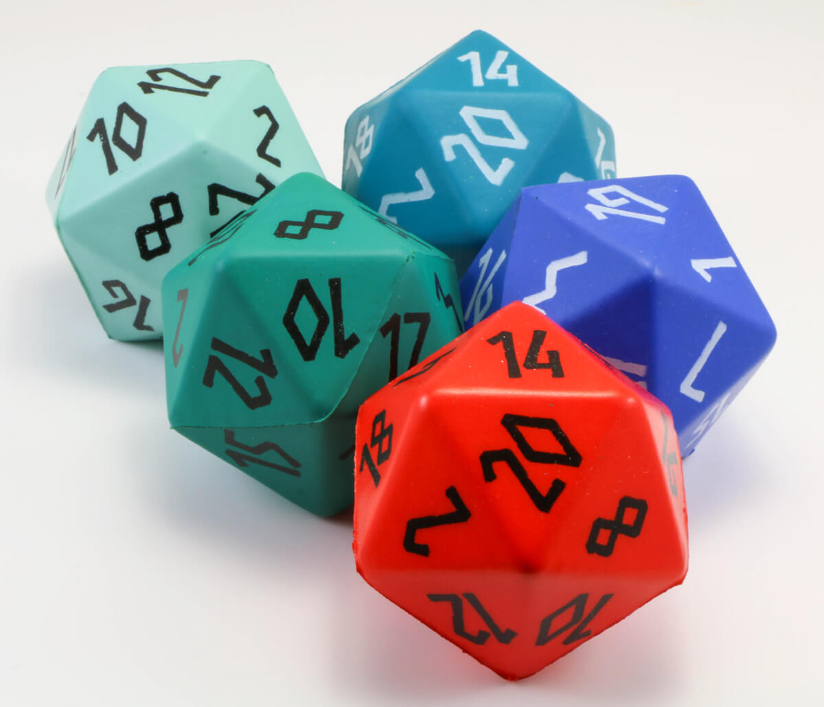 Foam D&D dice