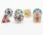 Rainbow Mermaid dice set for rpg games