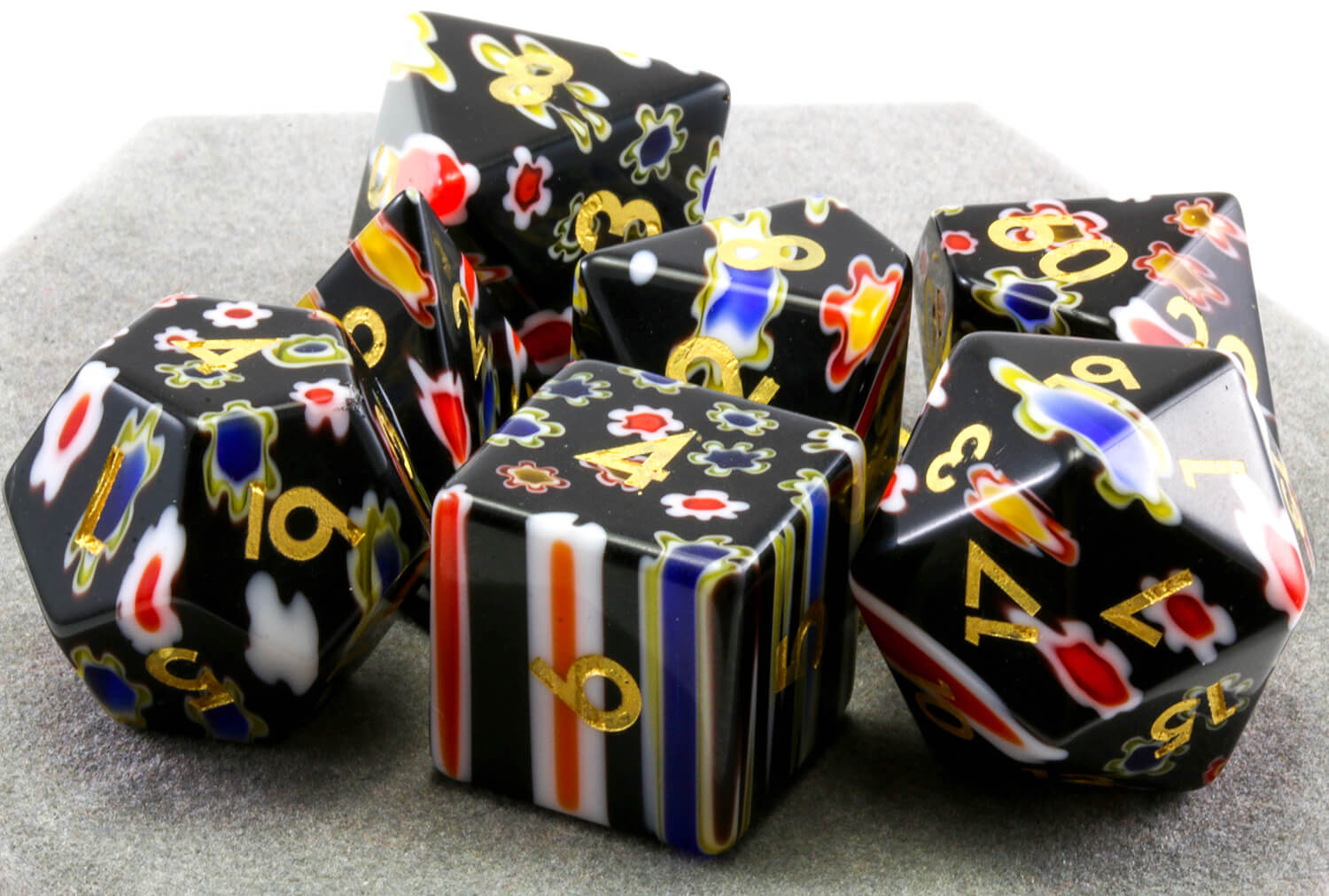 Fused Art Glass Dice 2