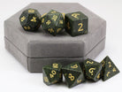 Green Gemstone Dice 3