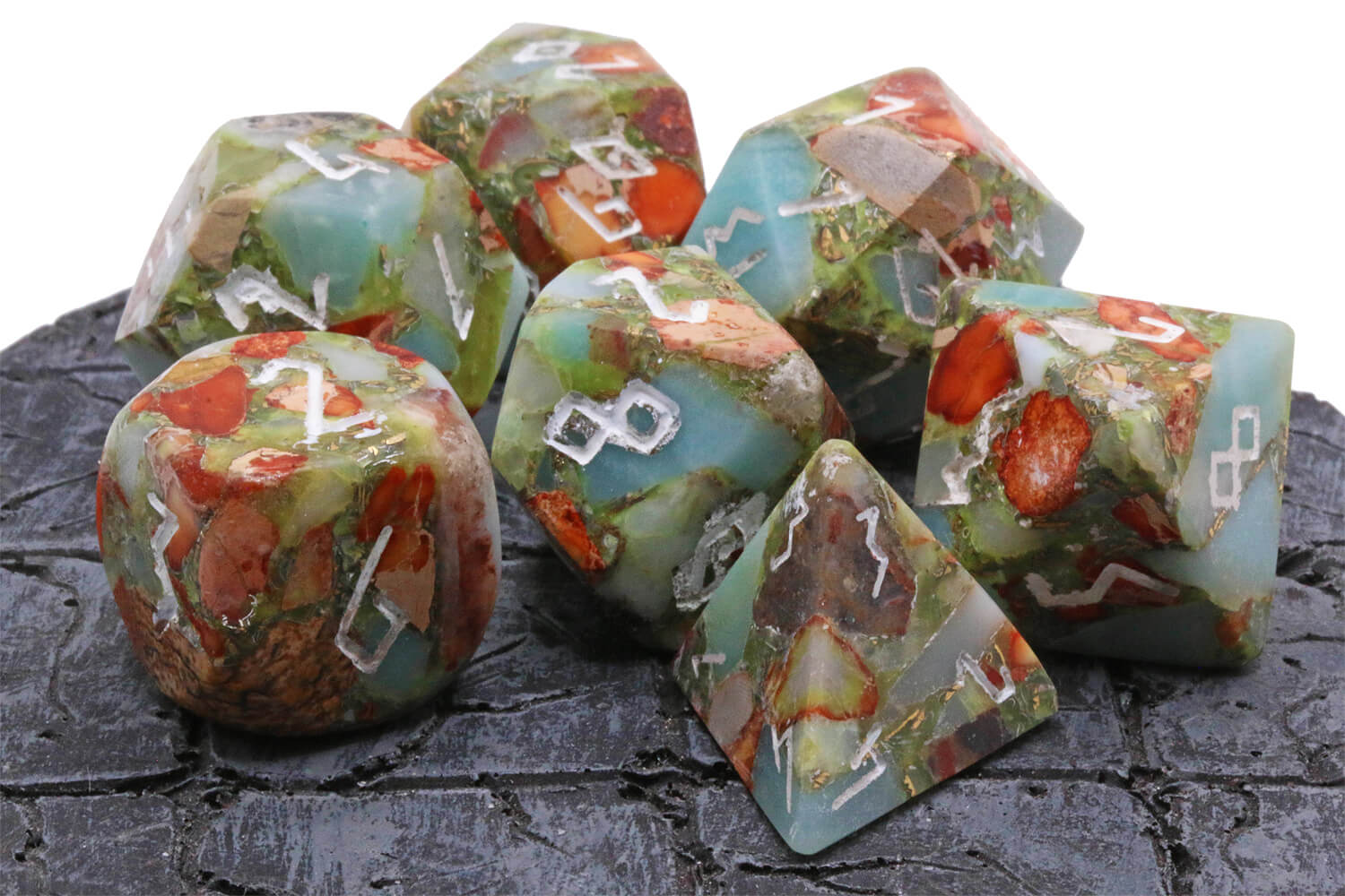 Amazonite Gemstone Dice