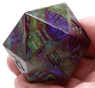 Giant D20 Glitter Dice Darkling