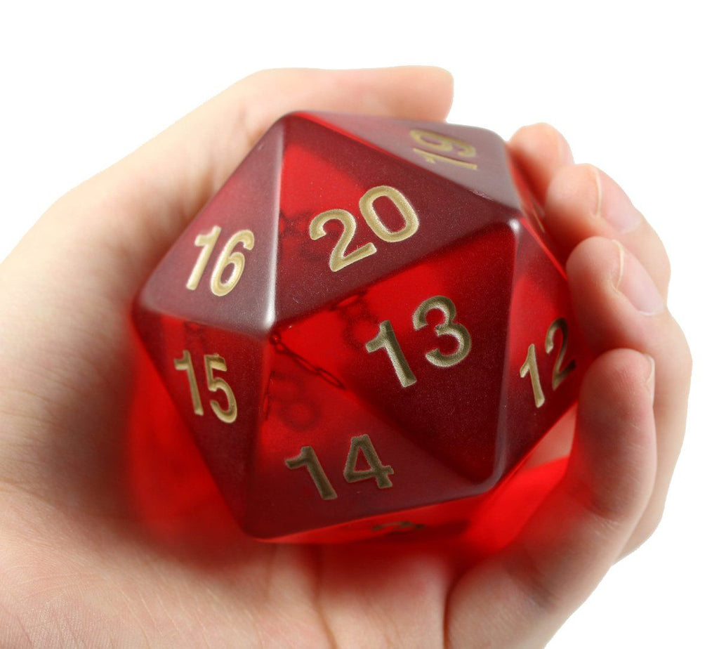 Giant D&D d20 Ruby Red