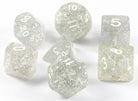 Glitter RPG Dice Clear