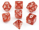 D&D Dice Glitter Red