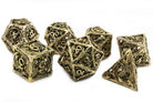 Hollow Dragon TTRPG Dice Gold 2