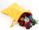 gold velvet dice bag