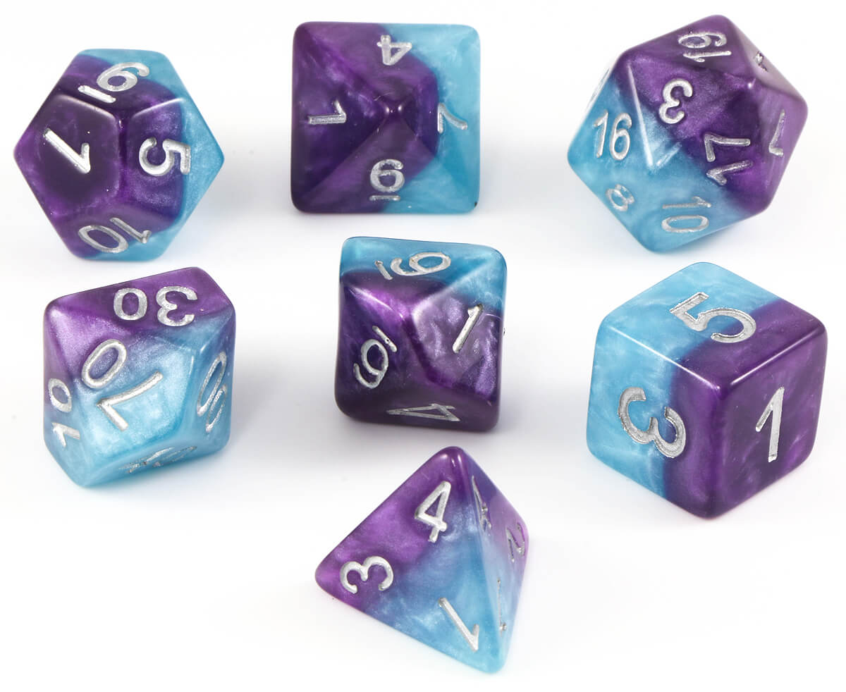 Halfsies Dice (Psionic Combat) RPG Role Playing Game Dice Set – Dark ...