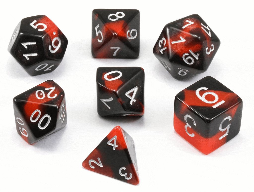 Haunted D&D Dice Red