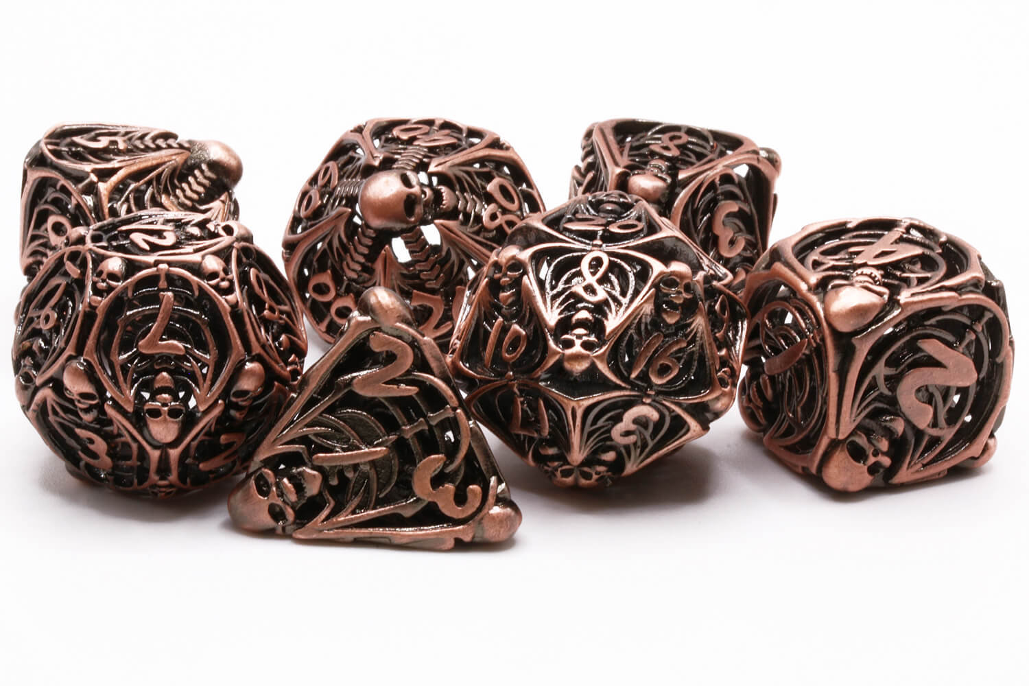 Antique Copper Death Dice 3