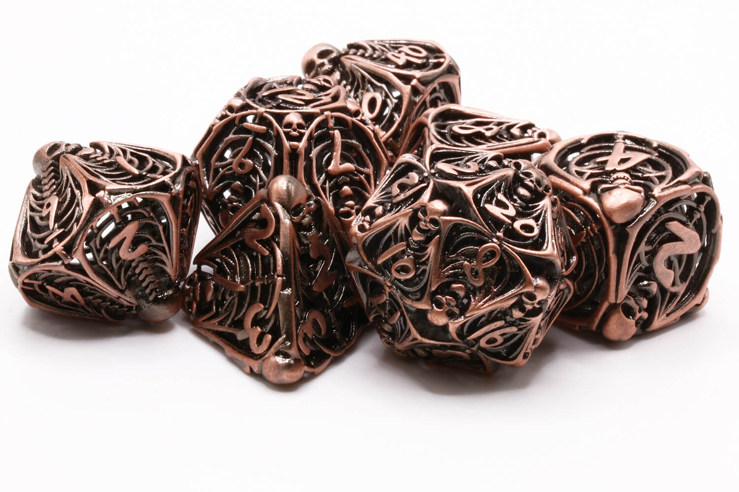 Antique Copper Death Dice 4