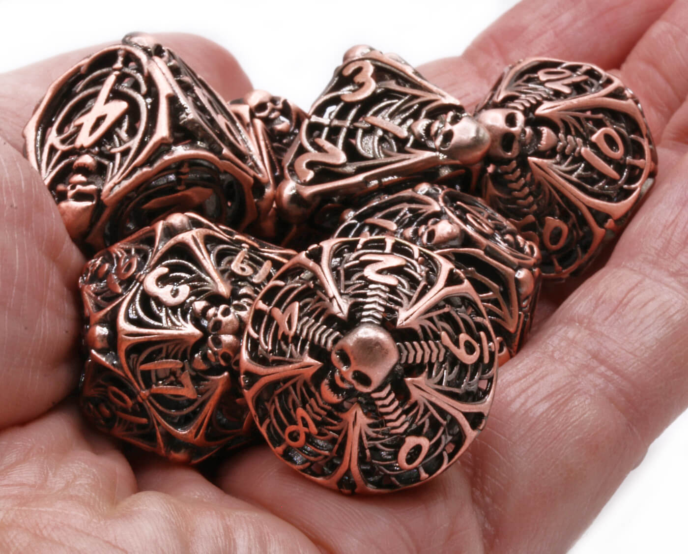 Antique Copper Death Dice 5