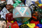 Giant Metal d20 Teal