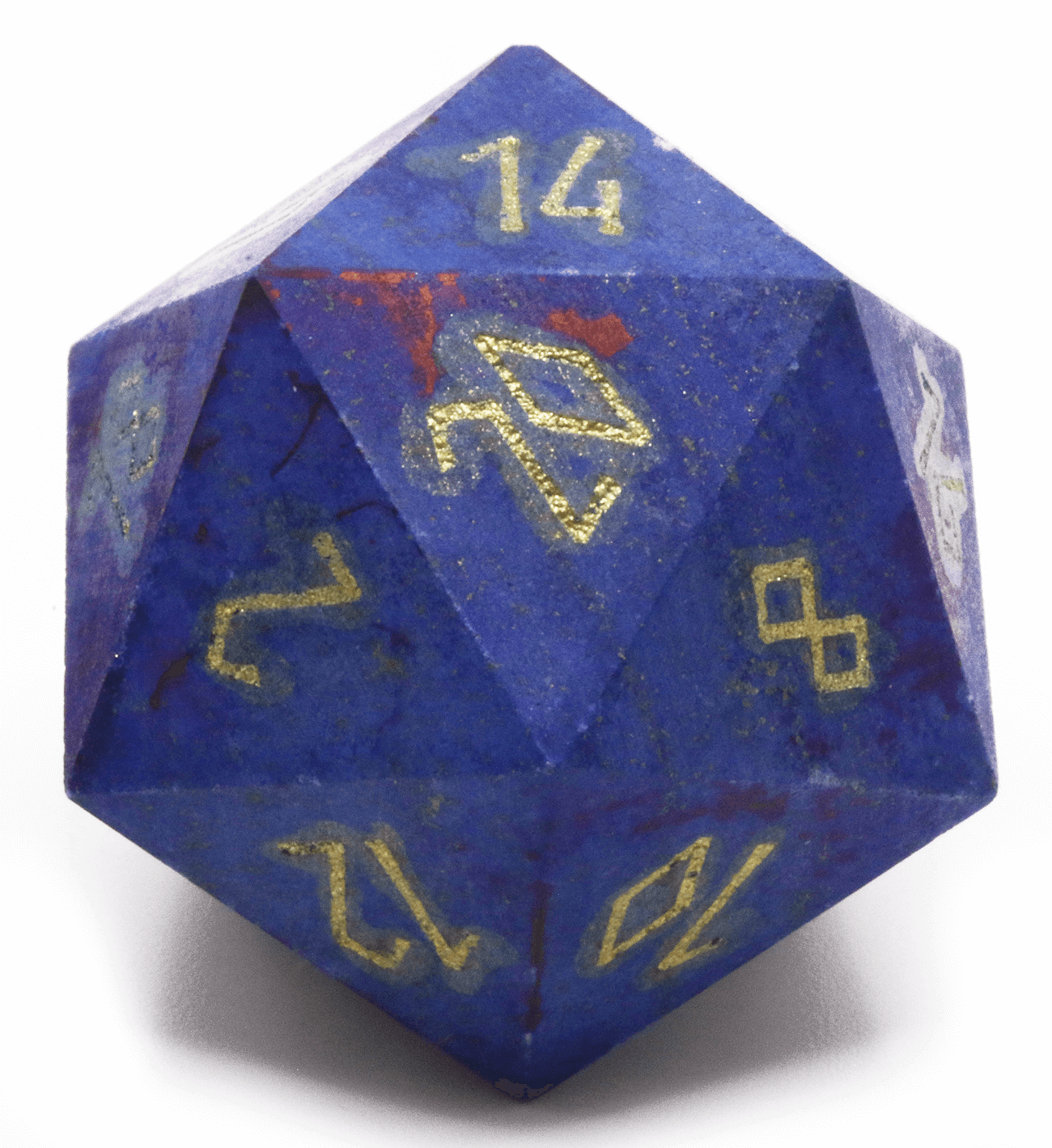 Lapis Lazuli Blue D20