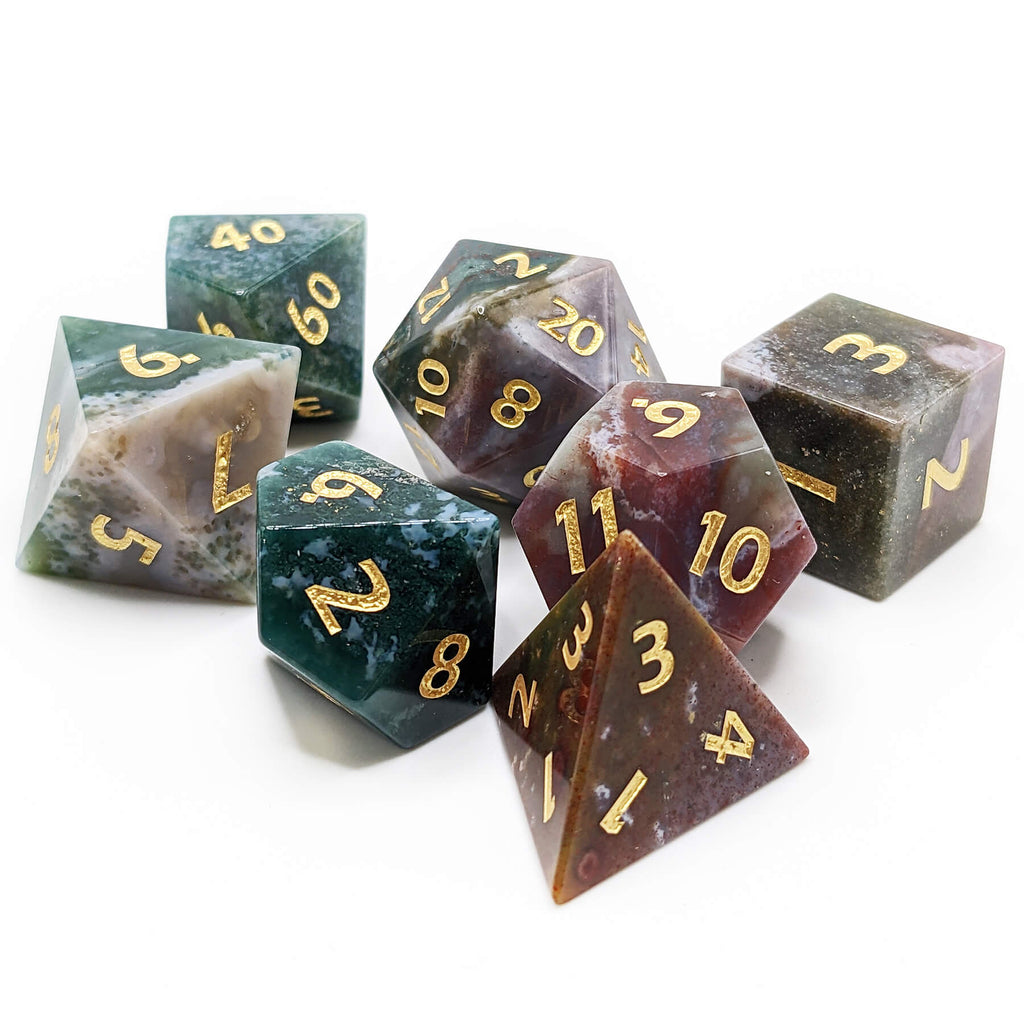 Indian agate dice for dnd games