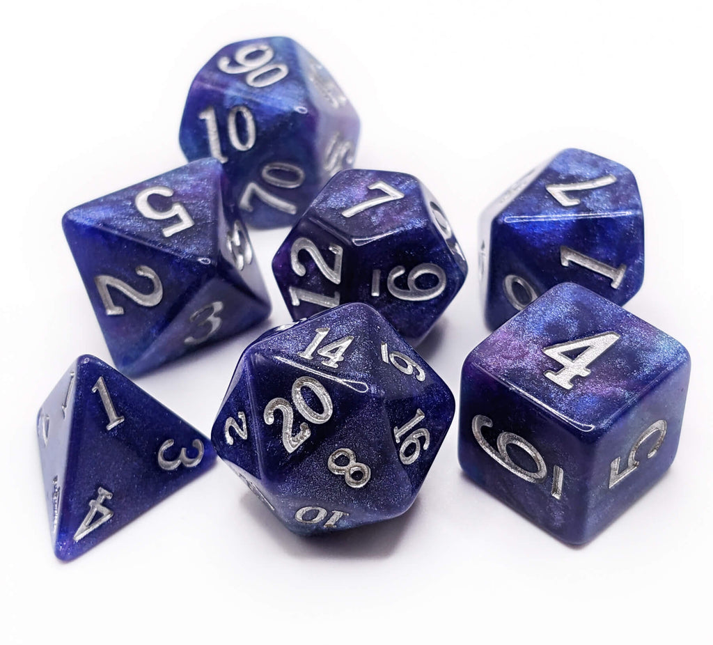Dark Star Iridescent game dice for dnd games