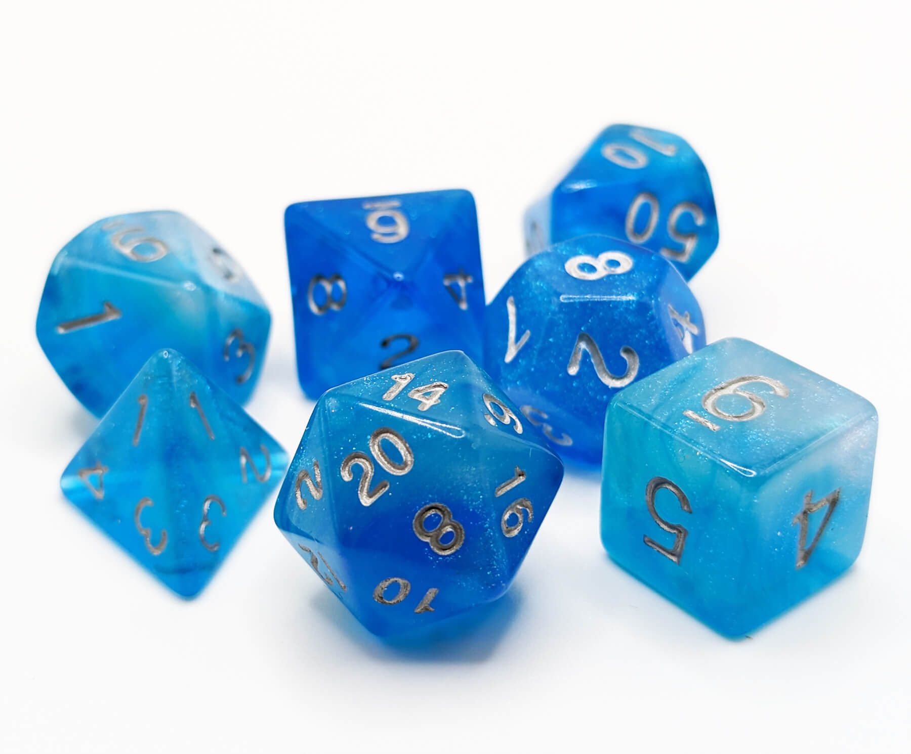 Blue Ice storm ttrpg dice