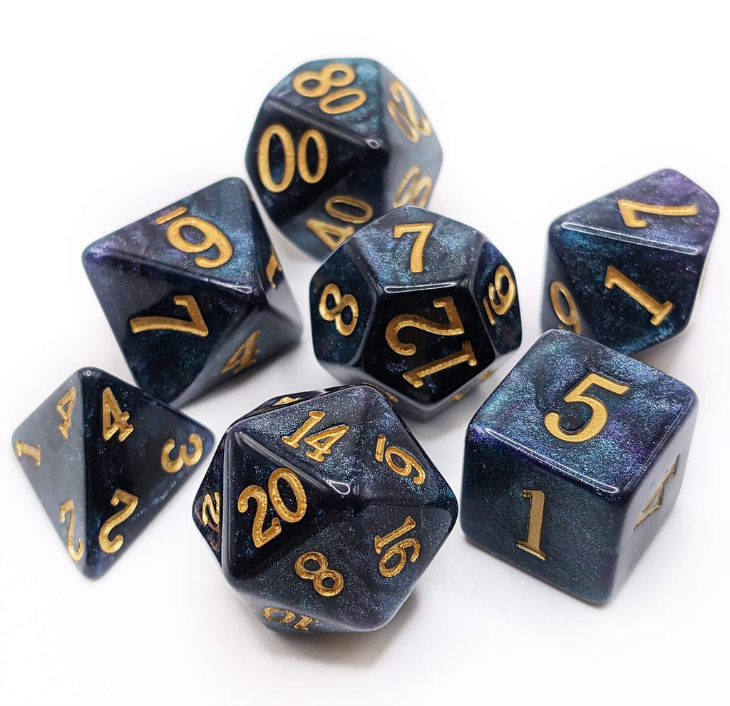 Midnight dice for dnd games and ttrpg