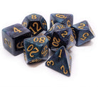 Midnight blue ttrpg iridescent dice