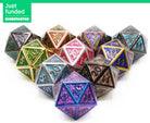 Dark Elf Dice Kickstarter II Giant D20 metal dice for dnd