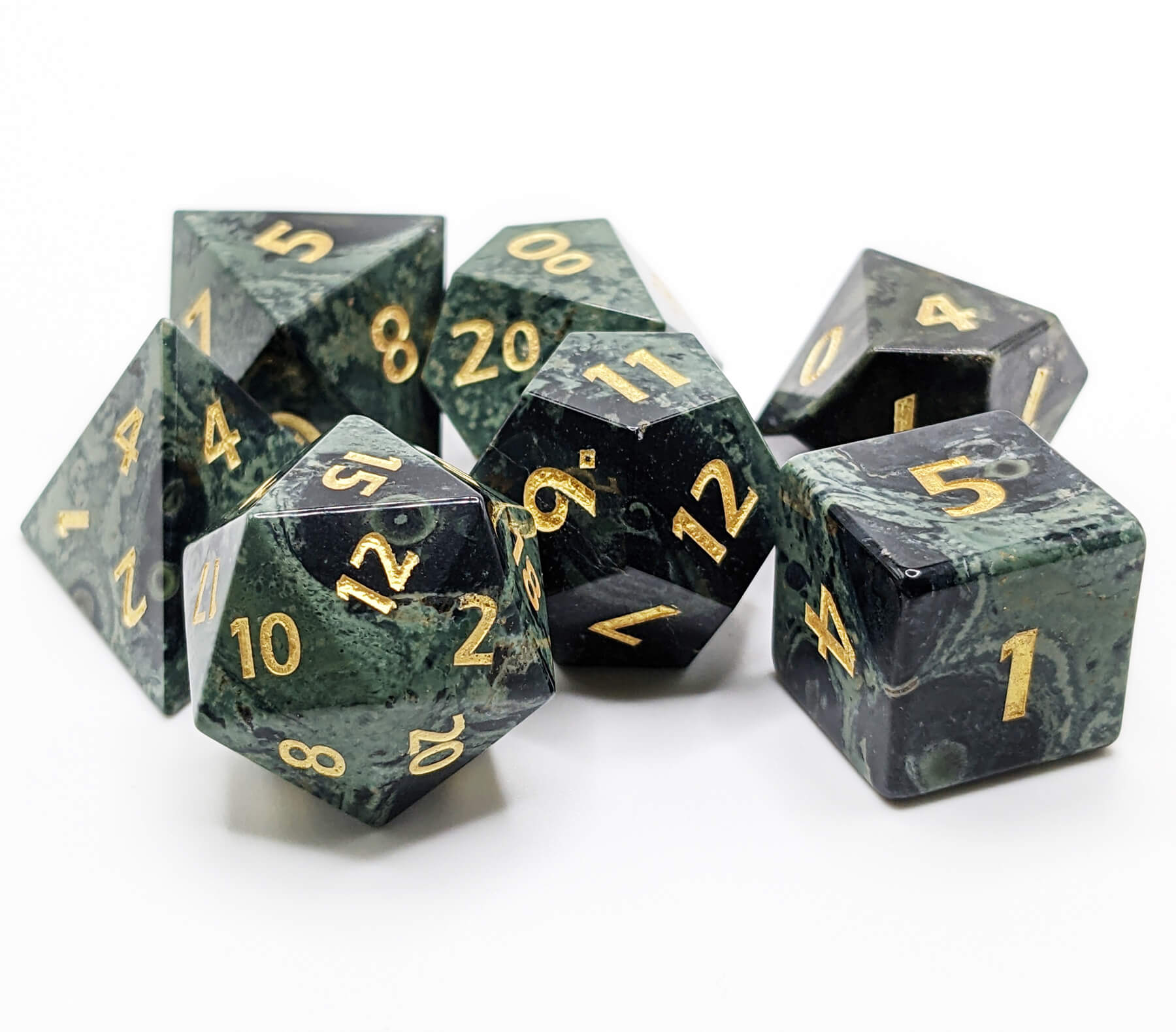 Jasper Gemstone Dice TTRPG games